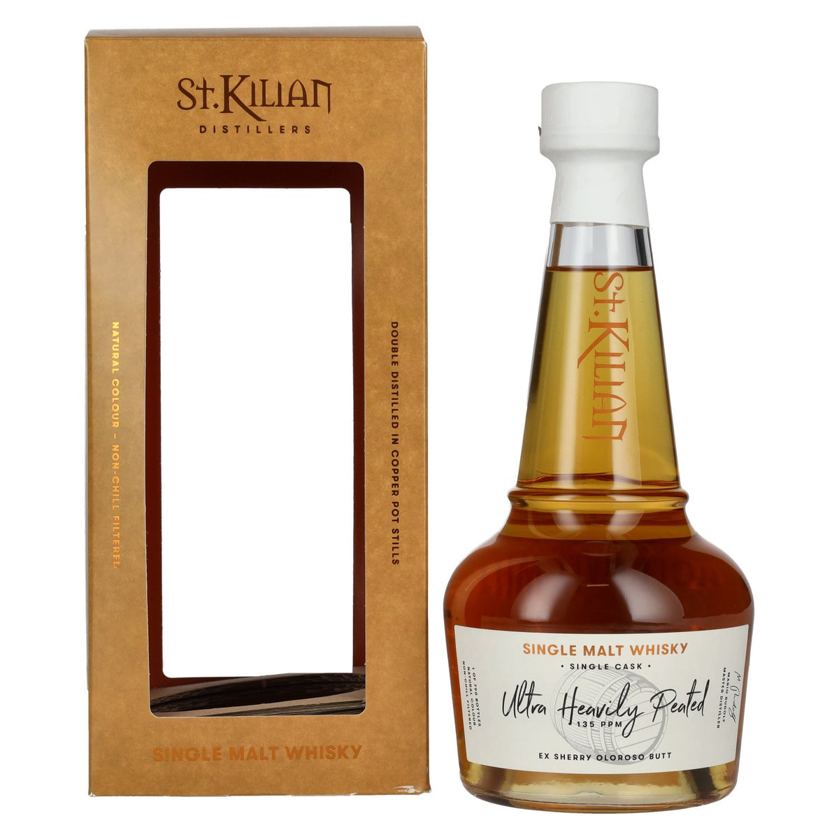 St. Kilian ULTRA HEAVILY PEATED Single Malt Whisky 59.7% ABV, 0.7l in a gift box