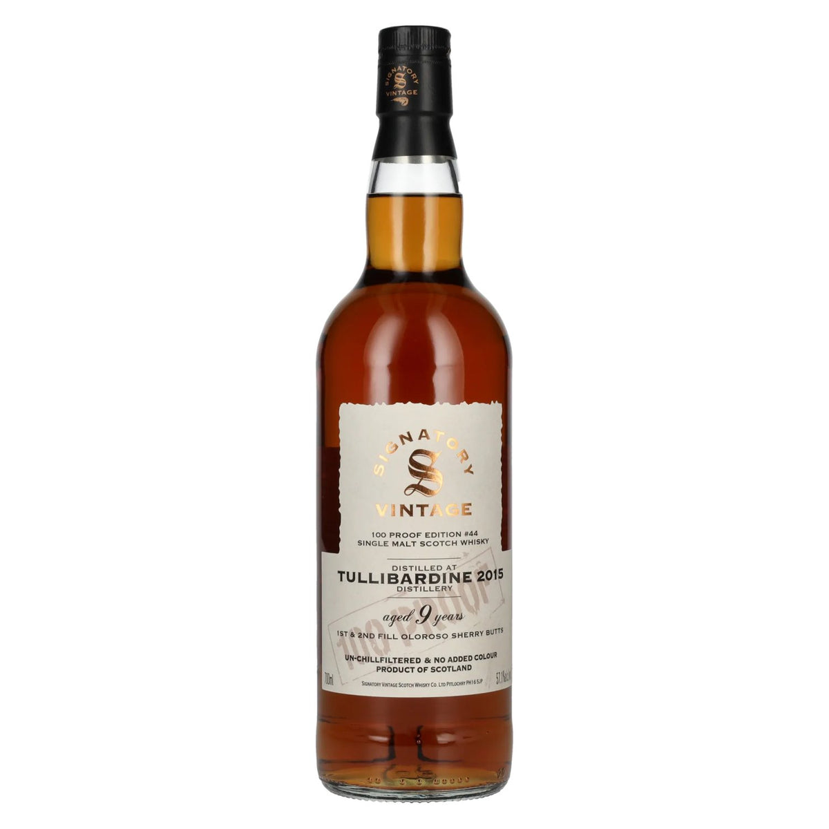 Signatory Vintage 100 Proof Edition Tullibardine 9 Years Old Single Malt #44 2015 57.1% vol. 0.7 l