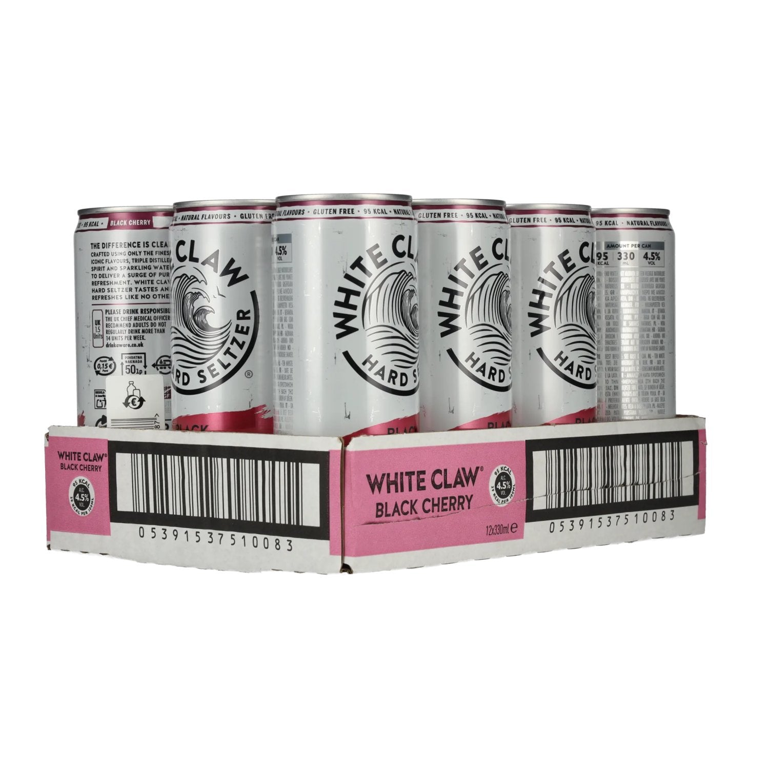 White Claw Hard Seltzer Black Cherry 4,5% vol. 12x0,33l canettes consignées