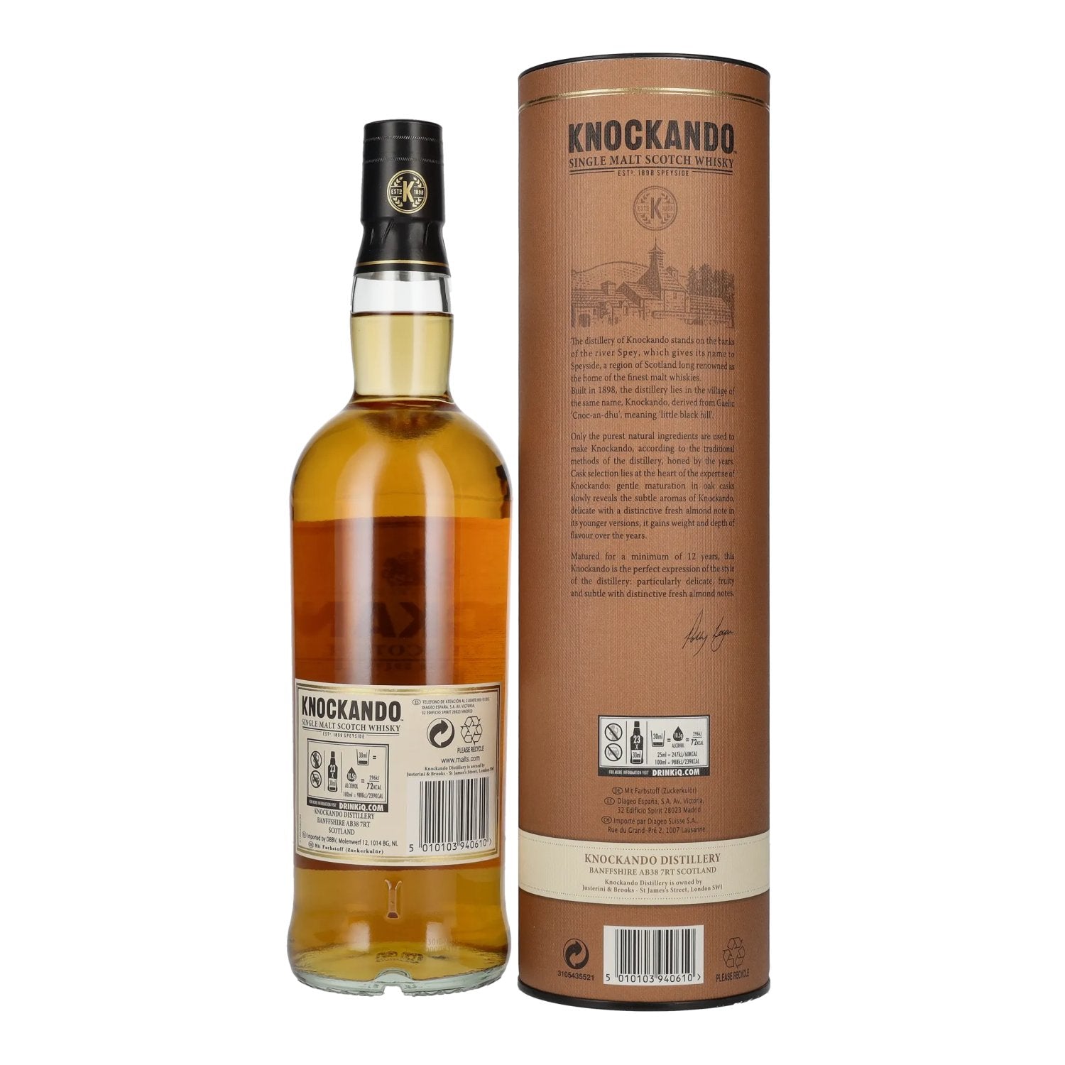 Knockando 12 Years Old Single Malt Scotch Whisky 43% Vol. 0,7l en boîte cadeau