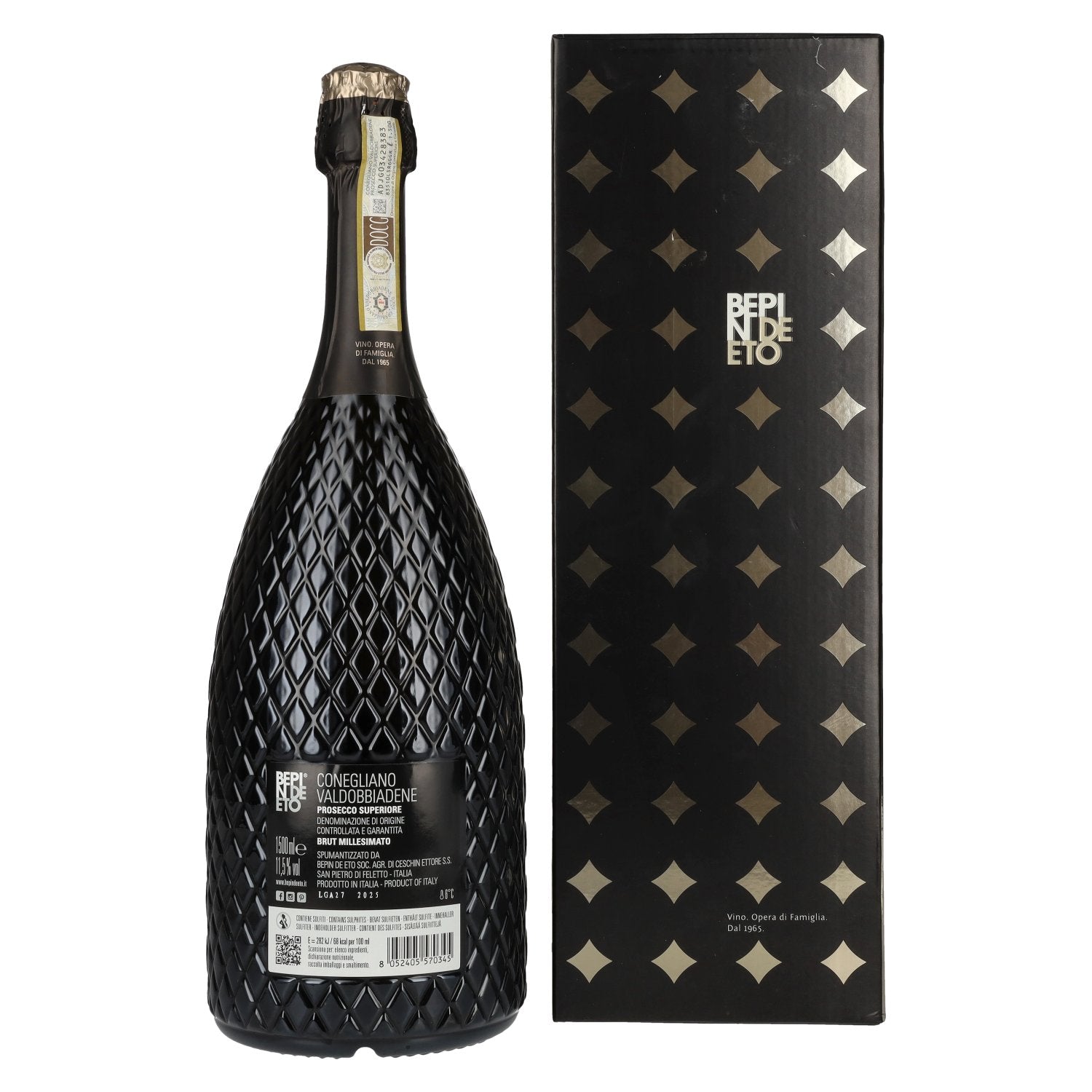 Bepin De Eto Prosecco Superiore Brut Millesimato DOCG 2025 11,5% Vol. 1,5l in gift box