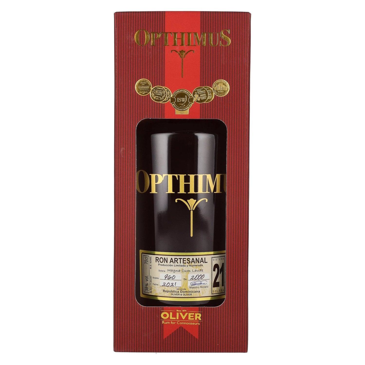 Opthimus 21 Sistema Solera Magna Cum Laude 38% Vol. 0,7l in gift box