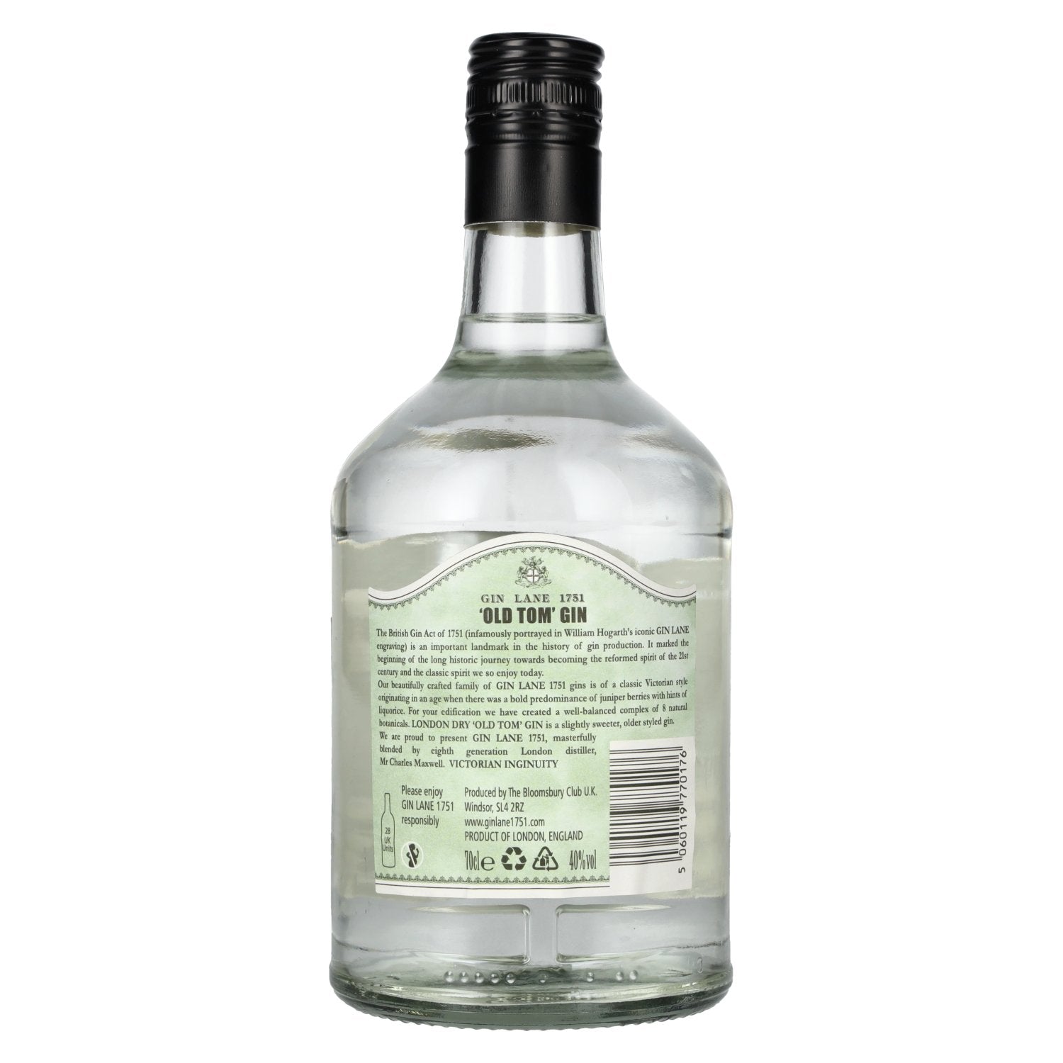 Gin Lane 1751 Old Tom Gin Small Batch 40% Vol. 0,7l
