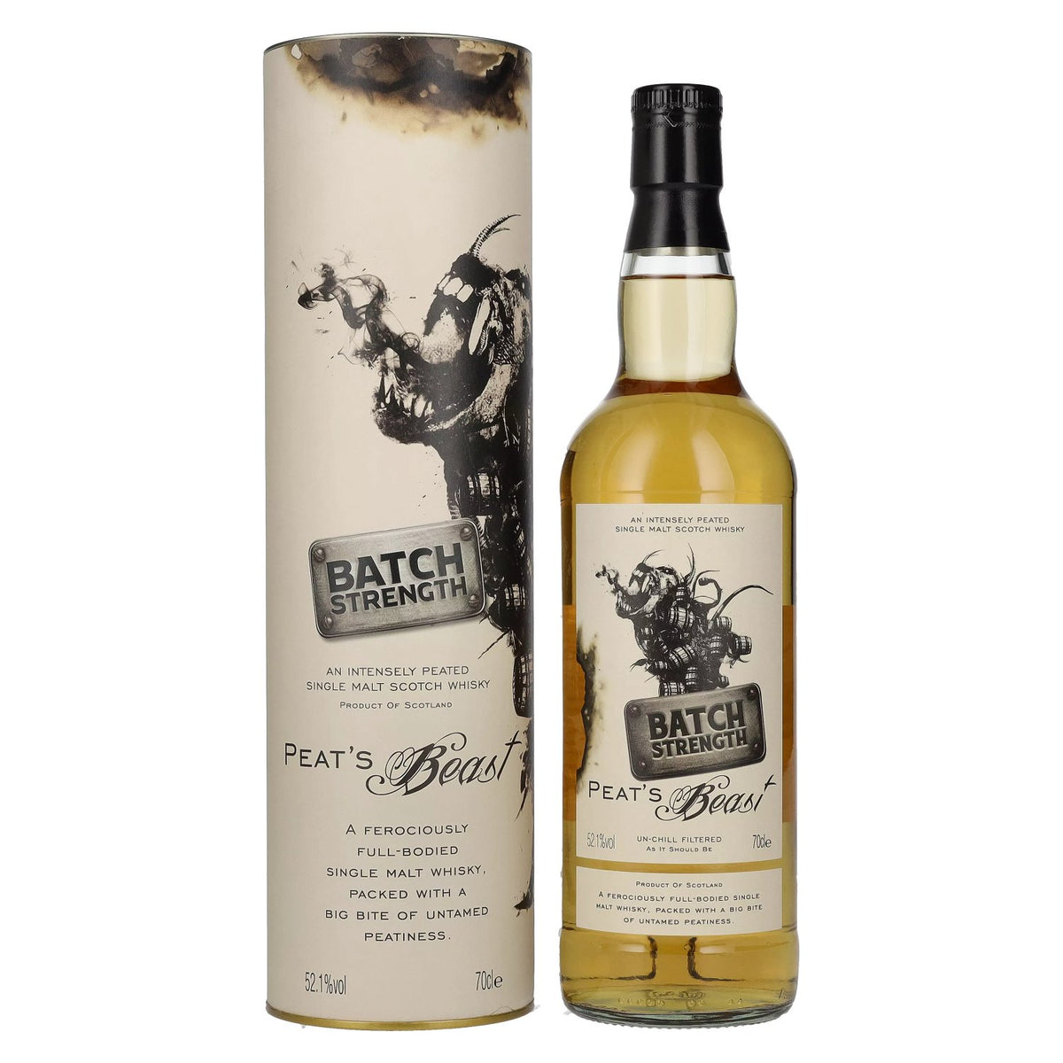 Peat's Beast Batch, alcoholgehalte 52,1% vol., 0,7 l in geschenkverpakking