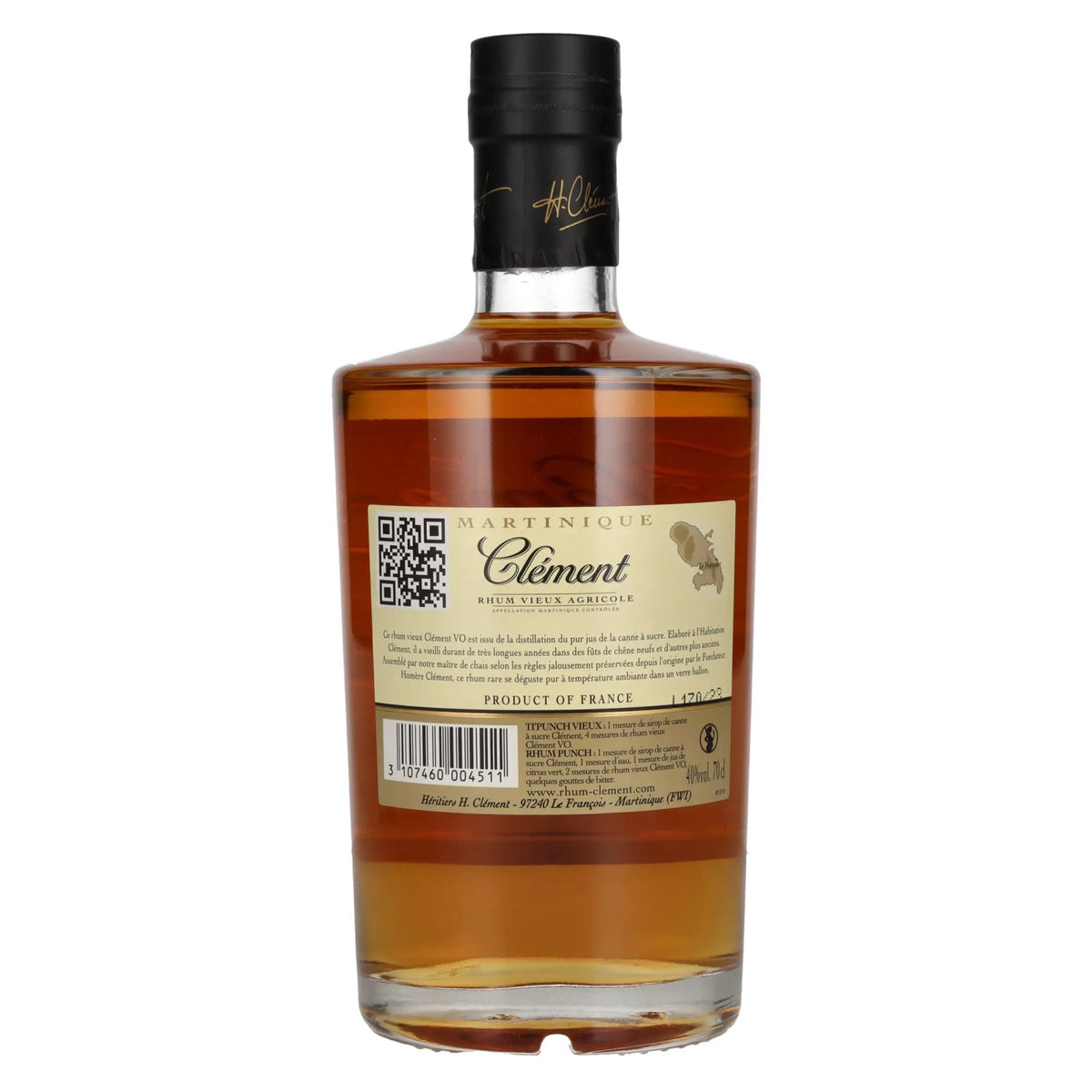 Clément Rhum Vieux Agricole V.O. Martinique 40 % vol. 0,7 l