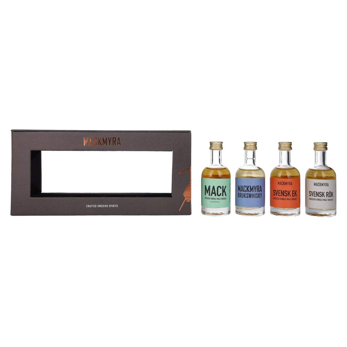 Mackmyra CLASSICS Collection 43.4% ABV, 4 x 0.05 l in a gift box