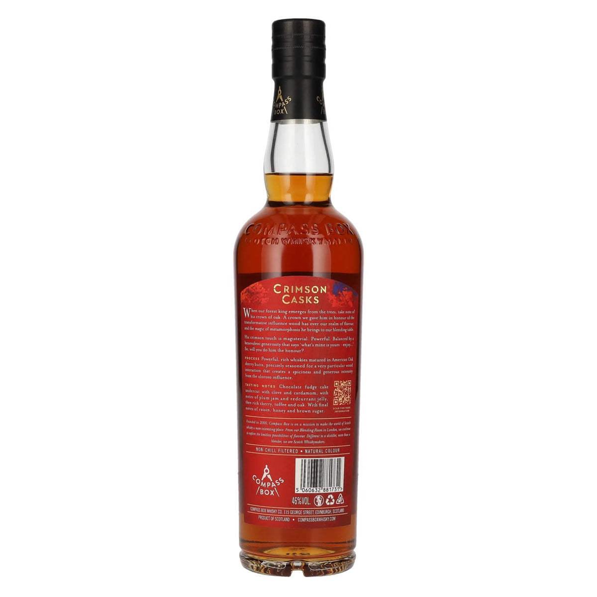 Compass Box CRIMSON CASKS Whisky écossais d'assemblage 46 % vol. 0,7 l
