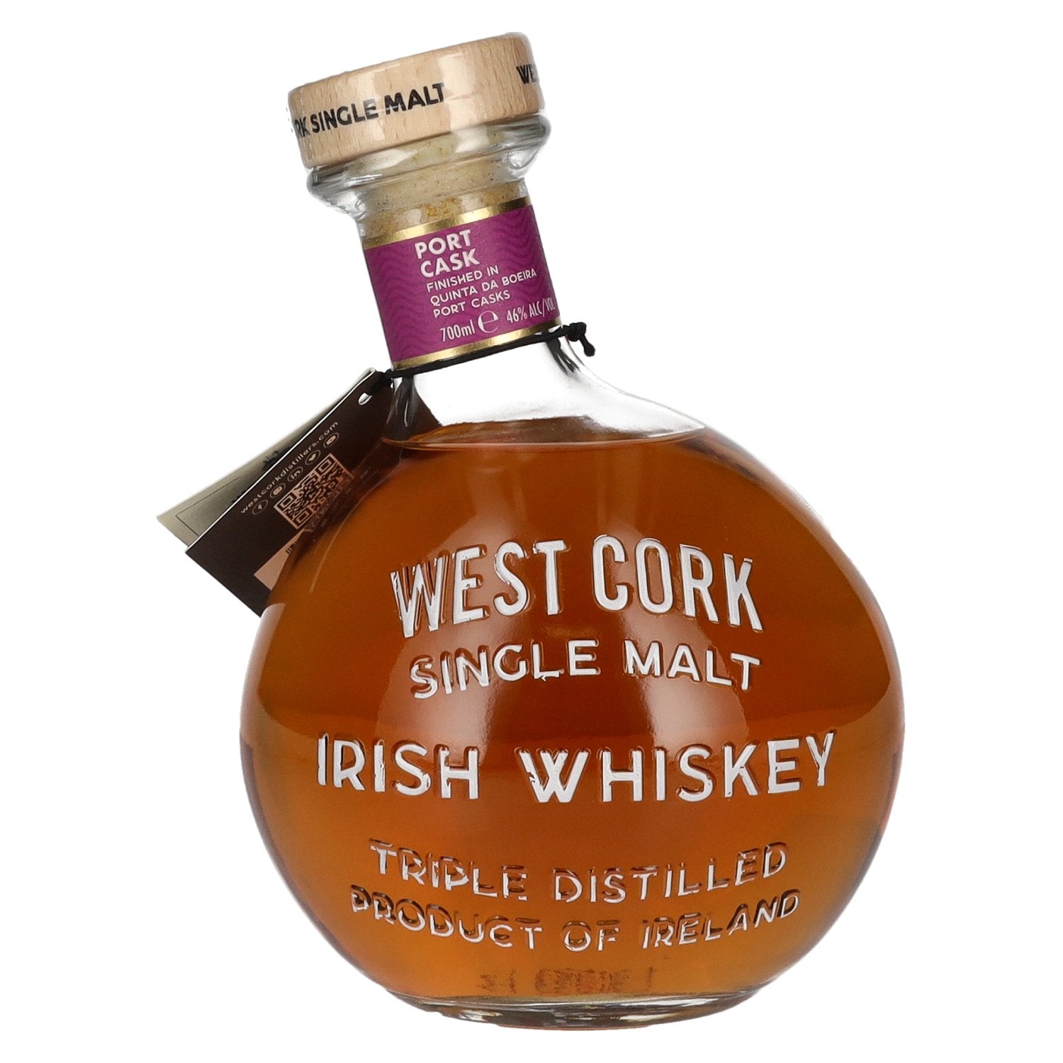 West Cork MARITIME Single Malt Irish Whiskey PORT CASK FINISHED Limited Edition 46% Vol. 0,7l