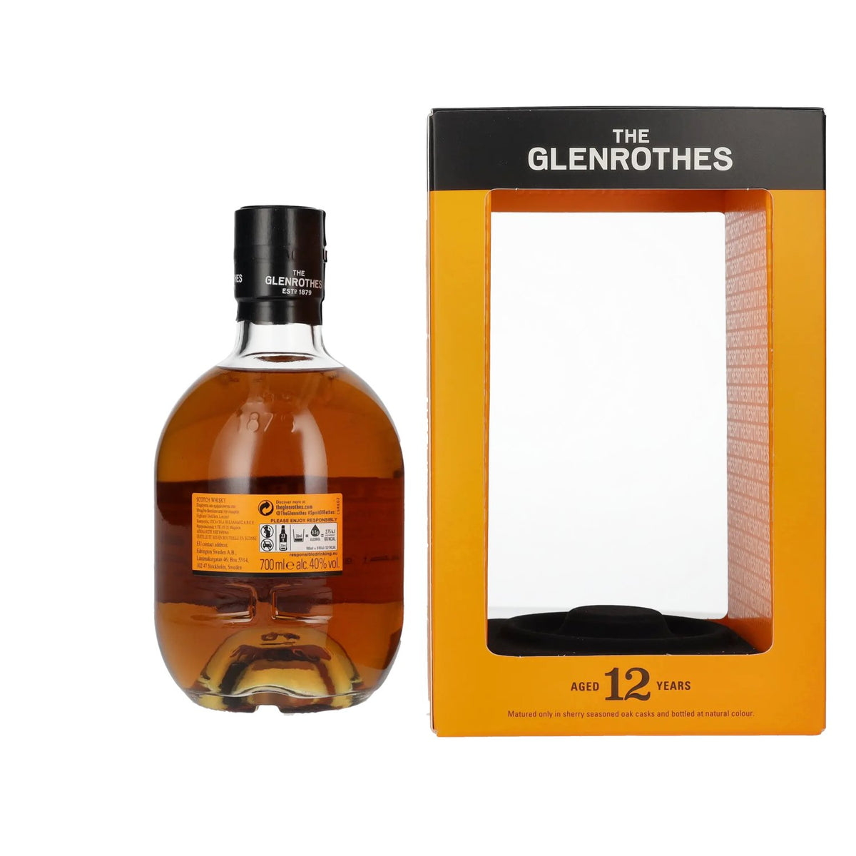 The Glenrothes 12 ans d'âge, single malt du Speyside, 40 % vol., 0,7 l, dans un coffret cadeau