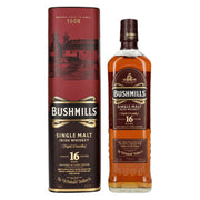 Bushmills 16 Years Old TRIPLE DISTILLED Single Malt Whiskey 40% vol. 0,7 l in geschenkverpakking, nieuw ontwerp