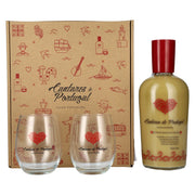 Cantares de Portugal Licor de Bolacha Maria 15% Vol. 0,7l in geschenkverpakking met 2 glazen