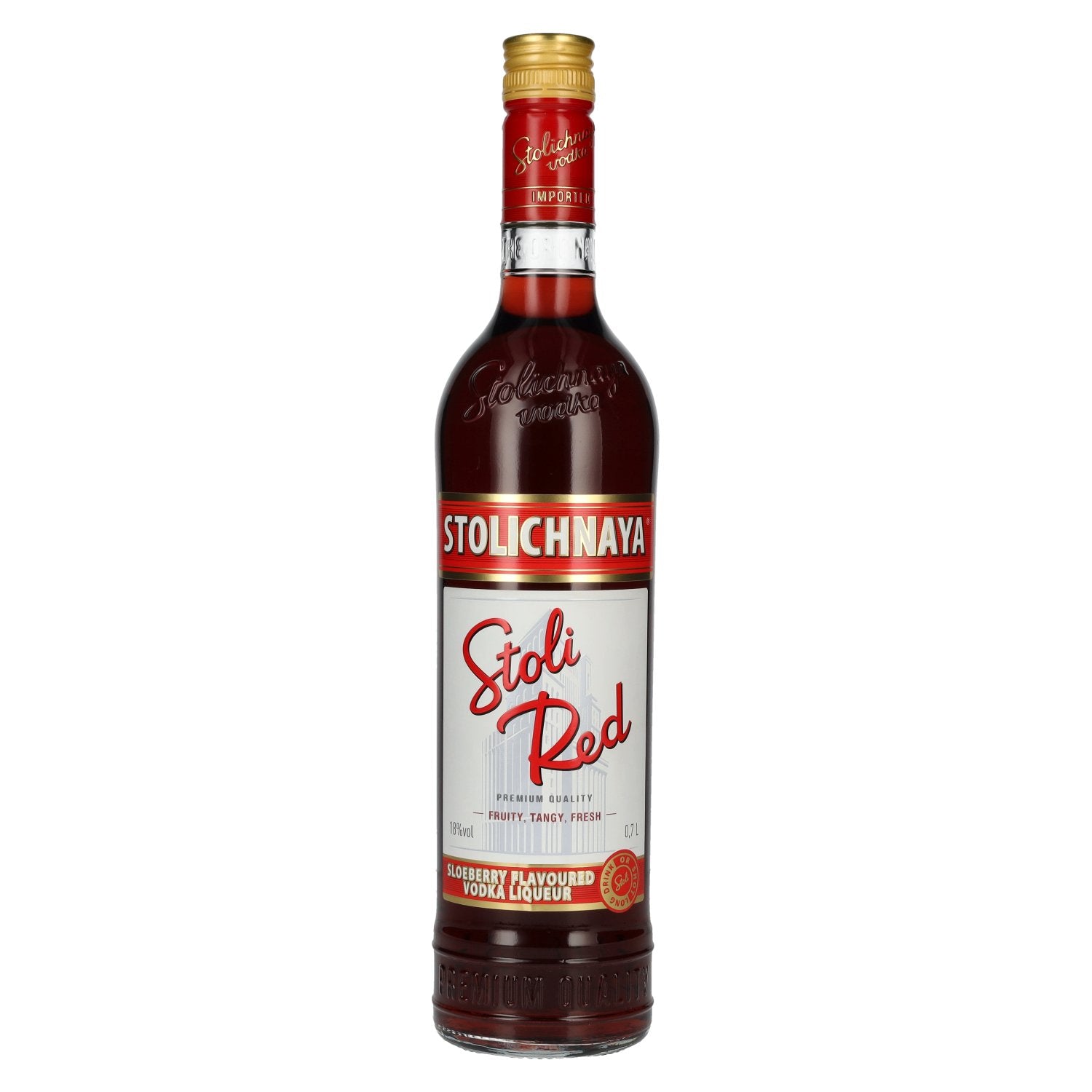 Stolichnaya Stoli Red Sloeberry gearomatiseerde wodka-likeur FKP 18% vol. 0,7 l