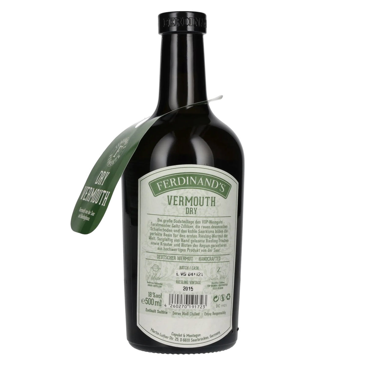 Ferdinand's Vermouth DRY Riesling Vintage 2015 18% vol. 0,5 l