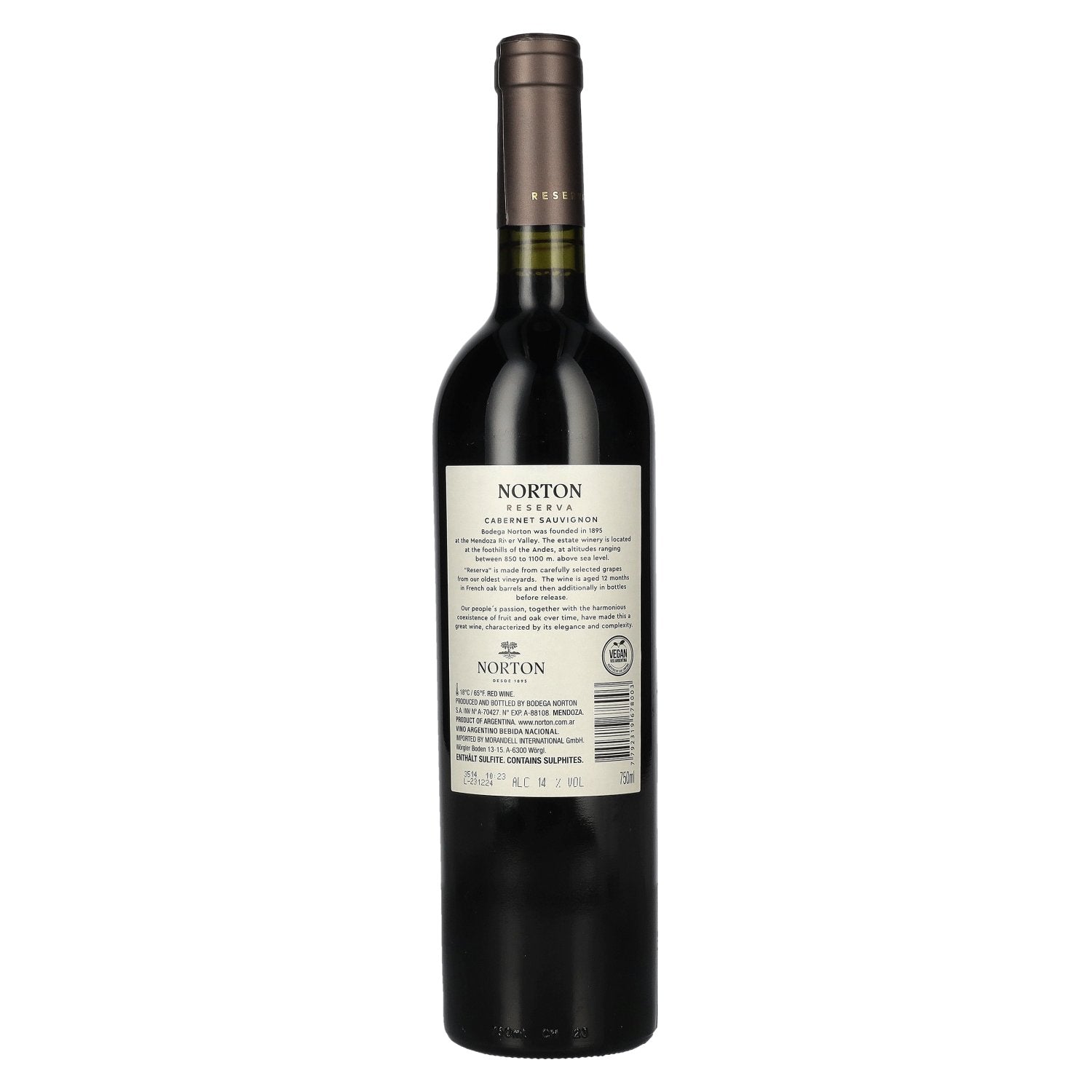 Bodega Norton Reserva Cabernet Sauvignon 2023 14% Vol. 0,75l