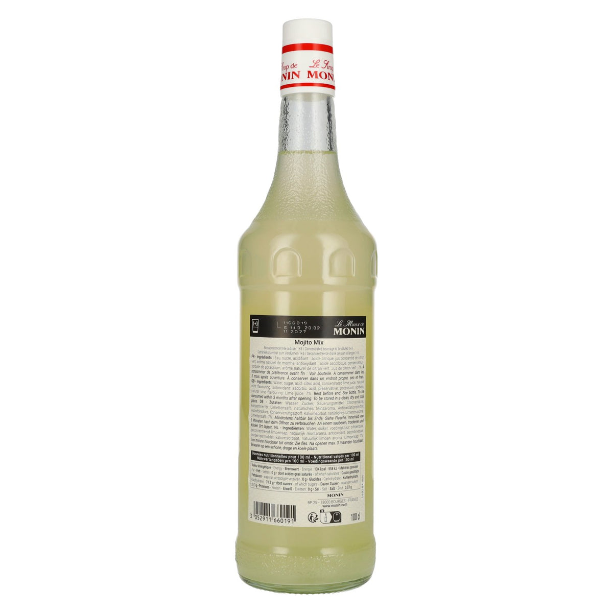 Le Mixeur de Monin MOJITO MIX Cocktail Mixers 1l
