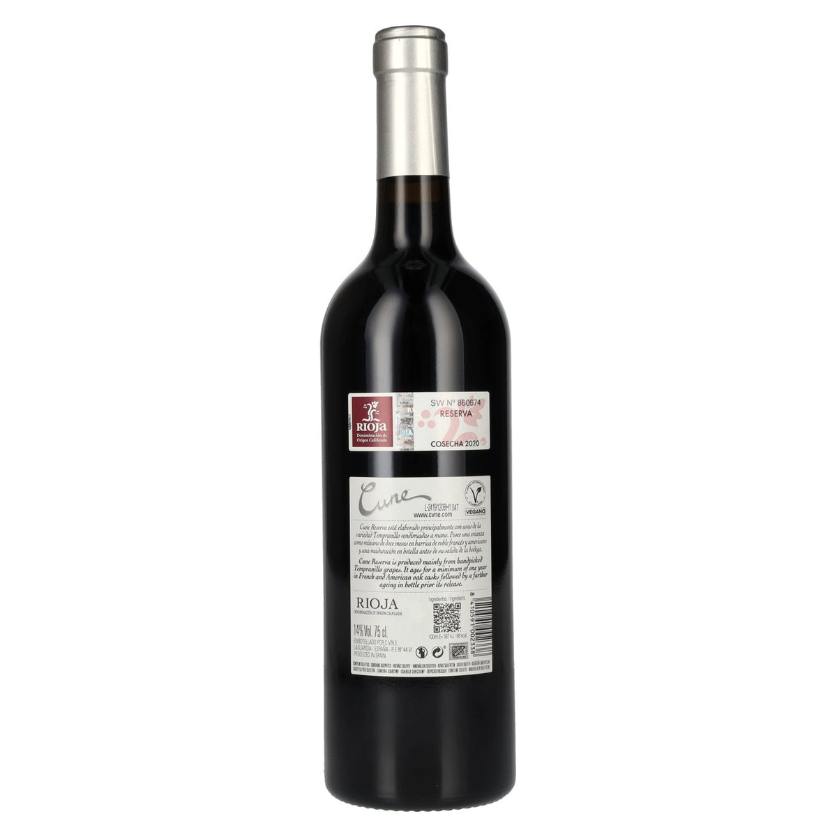 Cune Rioja Reserva 2020 14% ABV 0.75l