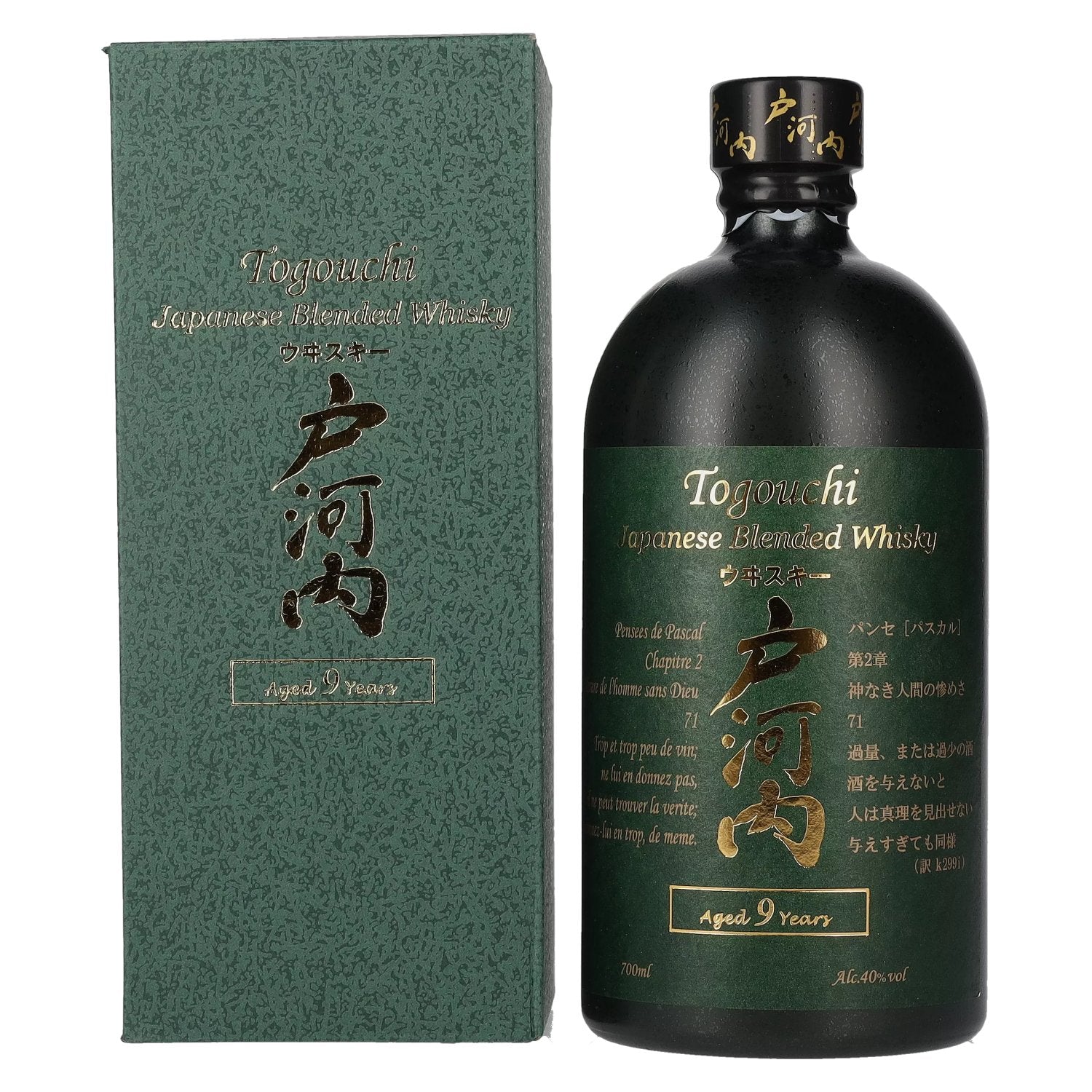Togouchi 9 Years Old Japanese Blended Whisky 40% Vol. 0,7l in geschenkverpakking