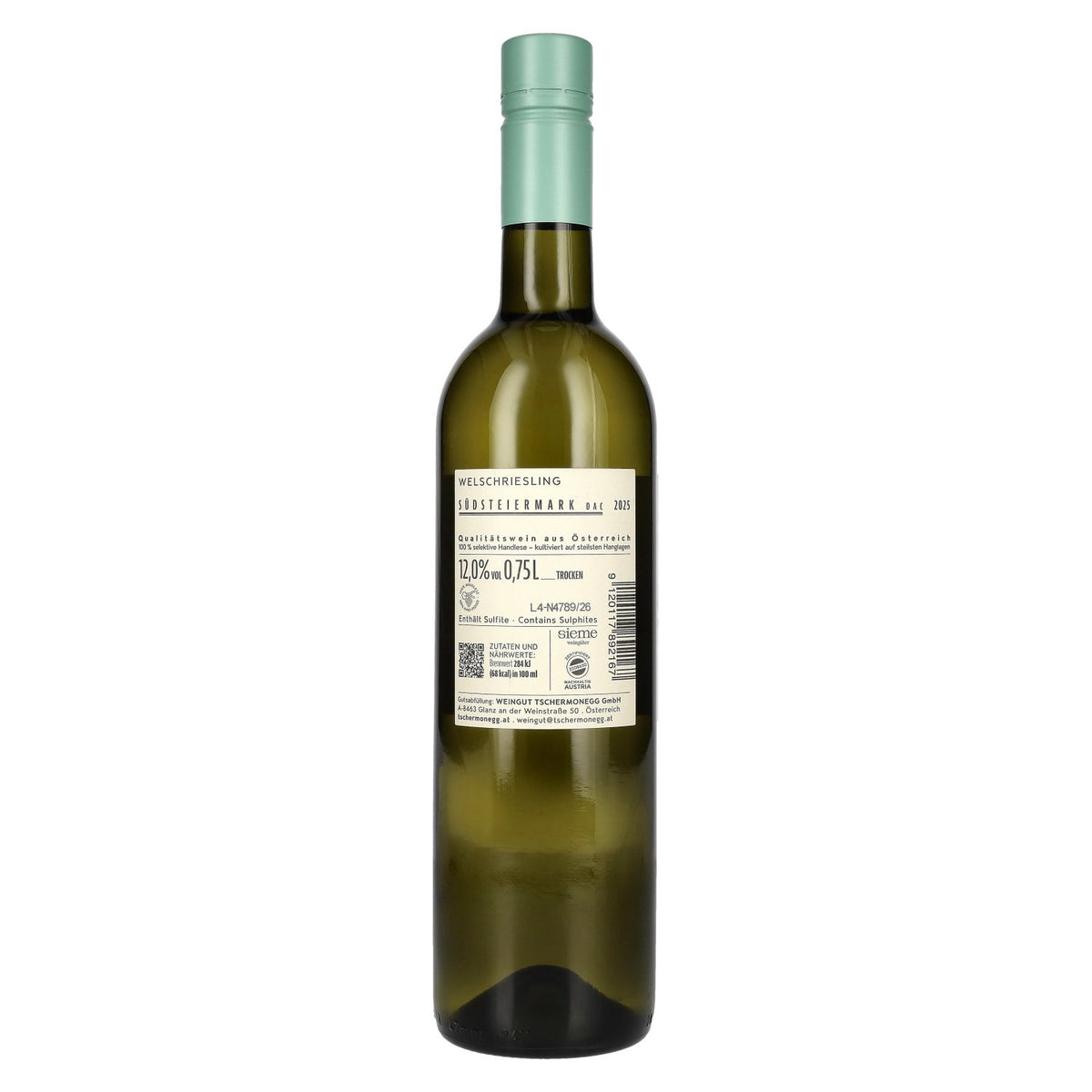 Tschermonegg Welschriesling Südsteiermark DAC 2025 12% vol. 0.75 l