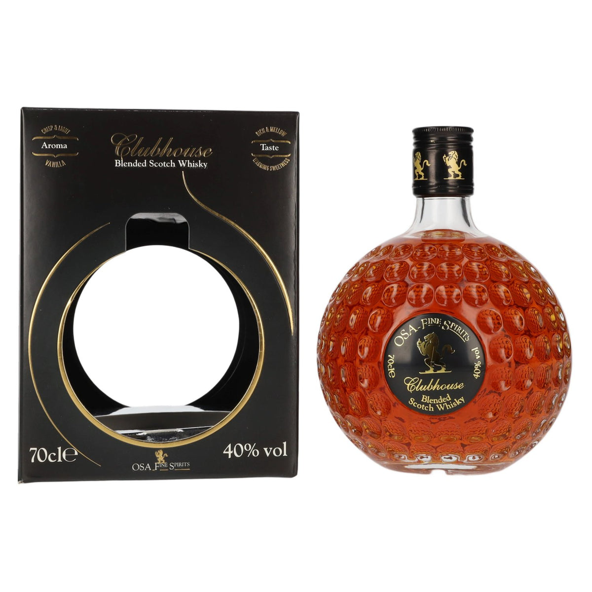 OSA Fine Spirits CLUBHOUSE Whisky écossais assemblé 40 % vol. 0,7 l dans un coffret cadeau