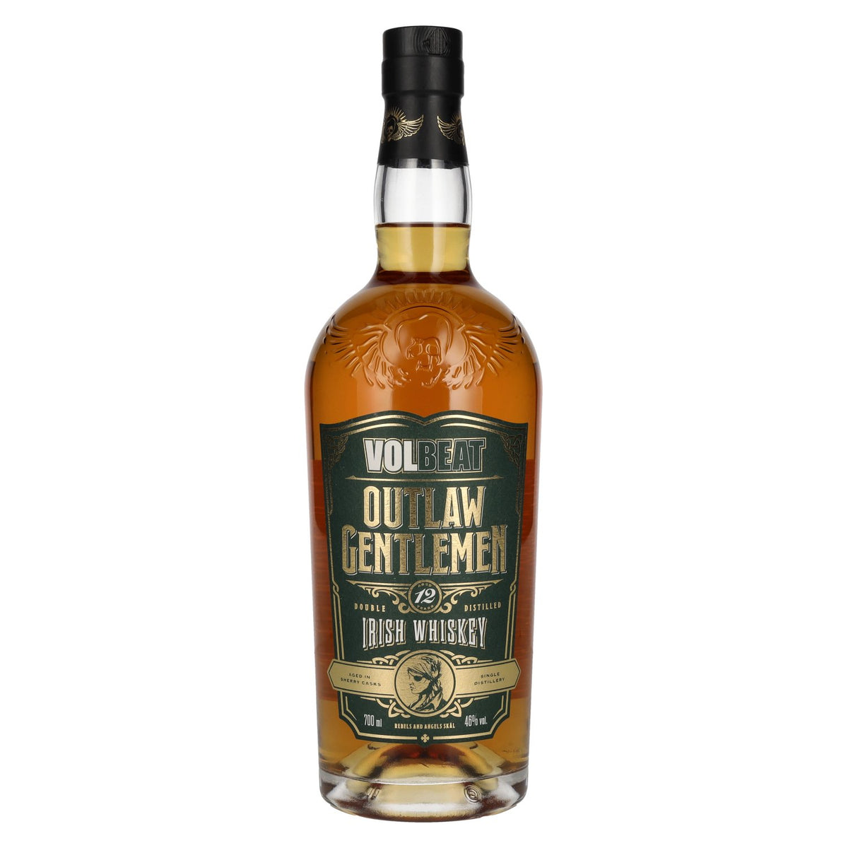 VOLBEAT 12 Years Old Outlaw Gentlemen Irish Whisky 46% ABV 0.7l