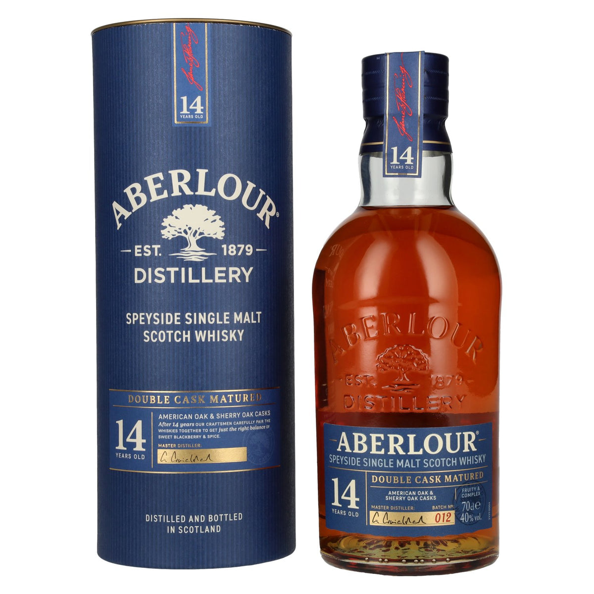 Aberlour 14 Years Old DOUBLE CASK MATURED Batch 012 40% Vol. 0,7l in gift box