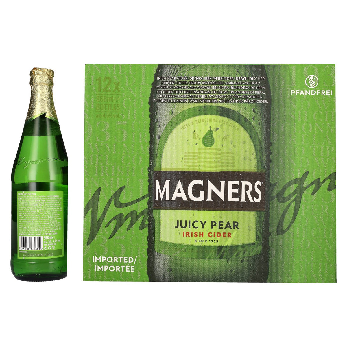 Magners Irish Cider JUICY PEAR 4,5% vol. 12 x 0,568 l