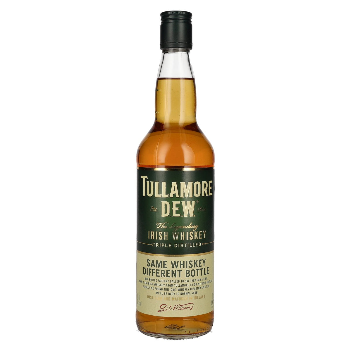 Tullamore D.E.W. Irish Whiskey ROUND 40 % vol. 0,7 l