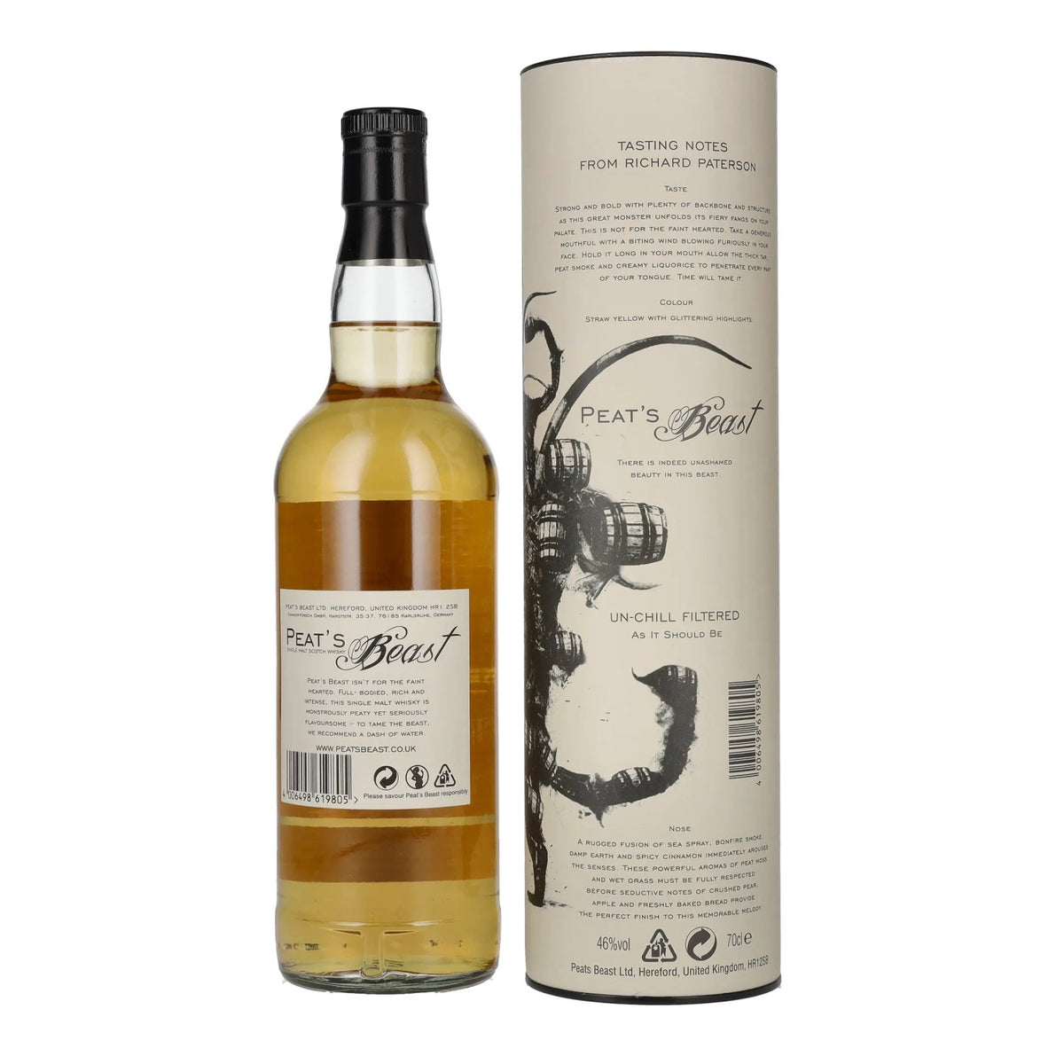 Peat's Beast Single Malt Scotch Whisky 46% Vol. 0,7l in Geschenkbox