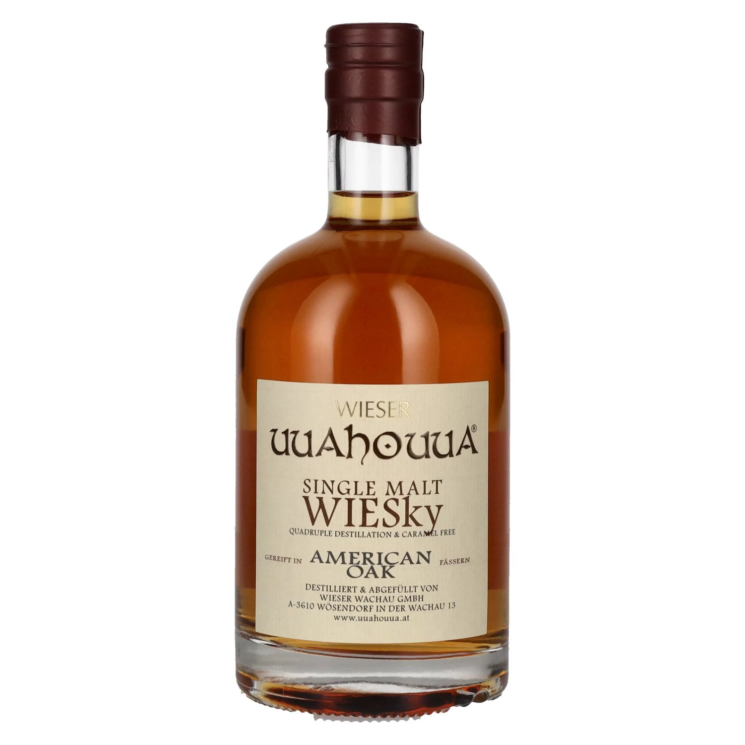 Wieser Single Malt WIESky Amerikaans Eiken Whisky 40% Vol. 0,5l