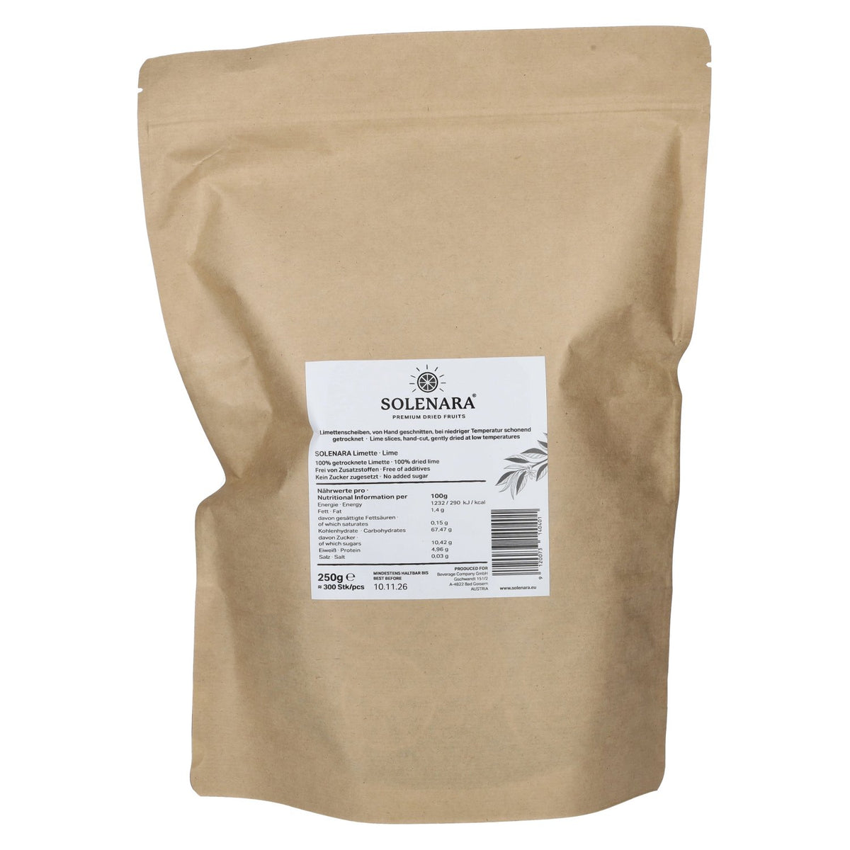 Solenara Premium Dried Fruit LIME 250 g