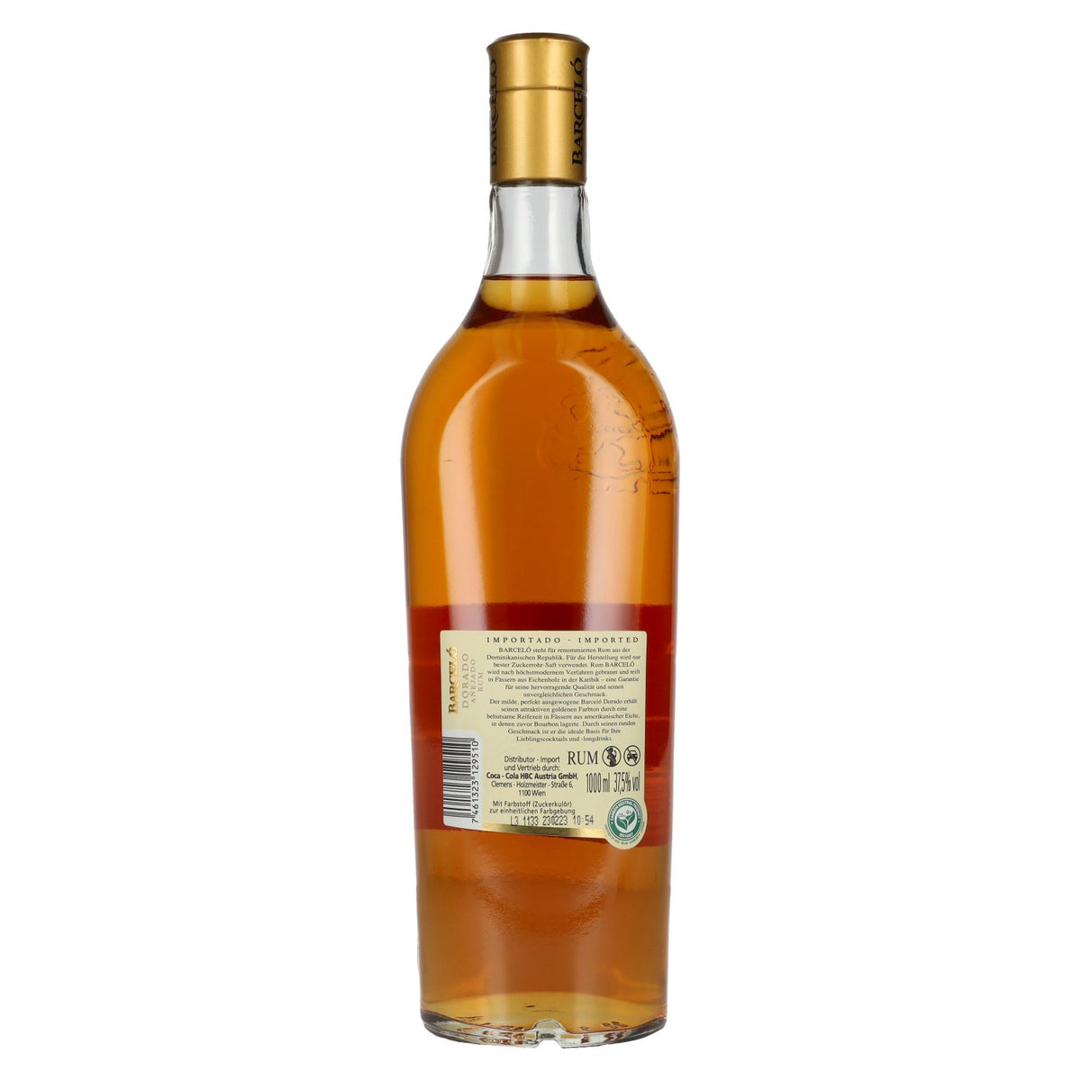 Ron Barceló DORADO Añejado Dominican Rum 37.5% ABV 1l
