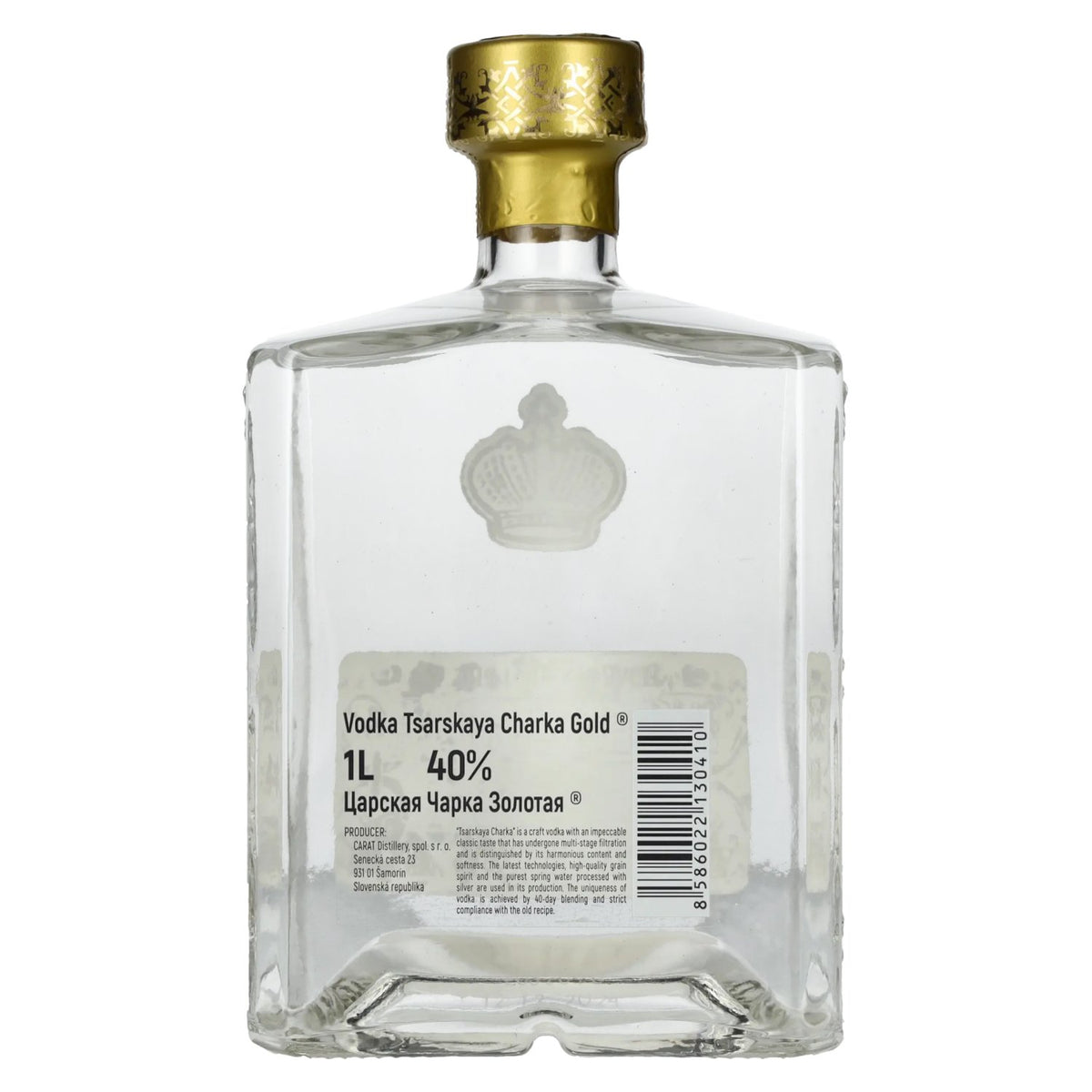 Tsarskaya Charka GOLD Vodka 40% vol. 1 litre