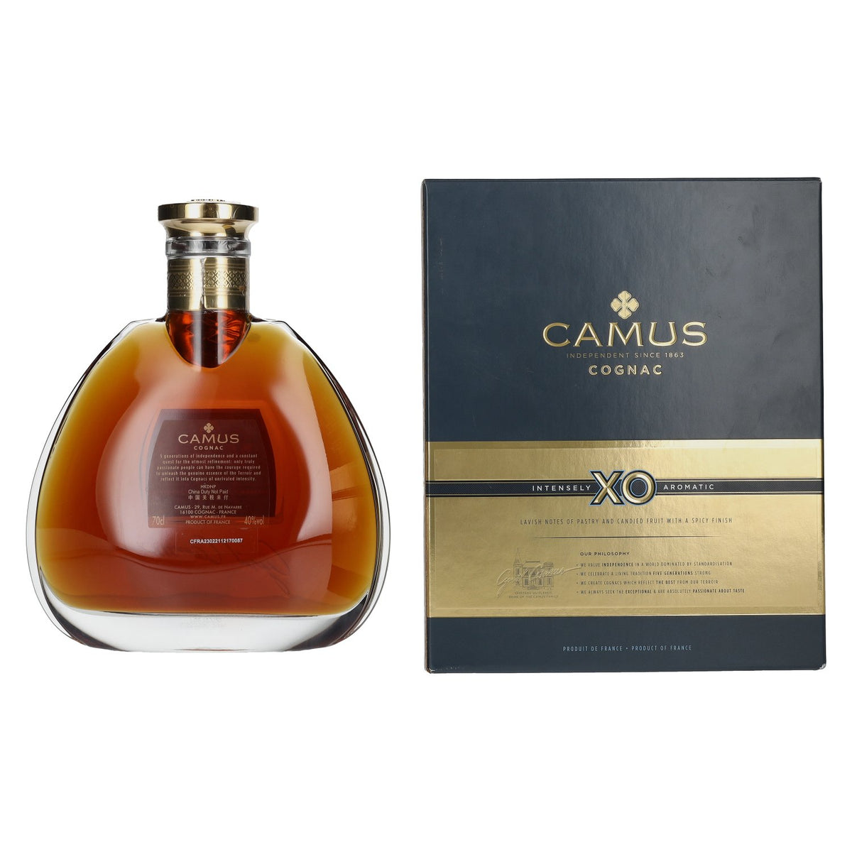 Camus XO Intensely Aromatic Cognac 40% Vol. 0,7l in Geschenkbox
