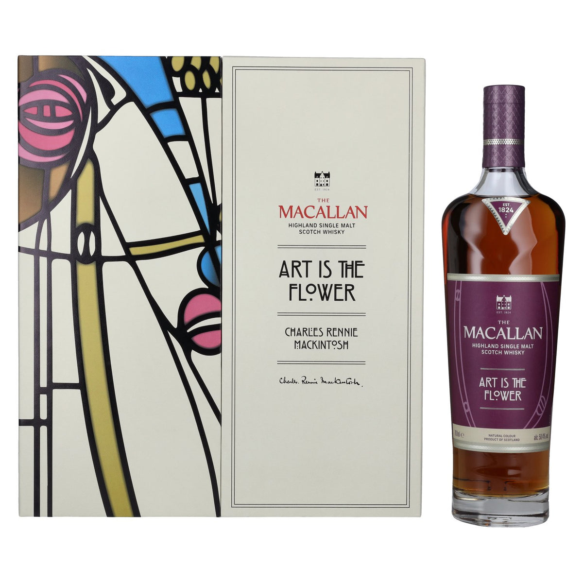 The Macallan ART IS THE FLOWER Highland Single Malt 50.4% ABV 0.7l in a gift box