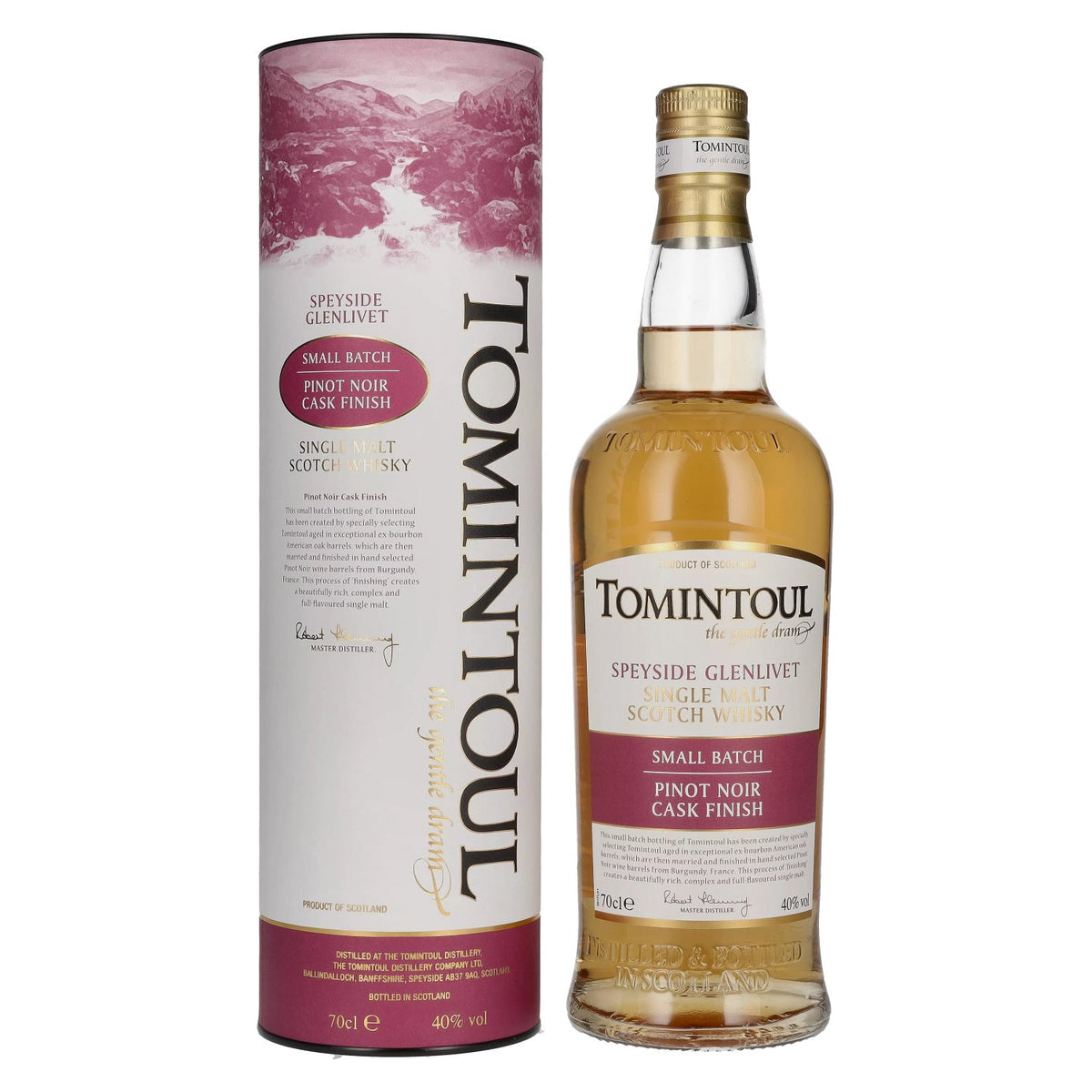 Tomintoul Small Batch Pinot Noir Cask Finish 40% vol. 0.7 l in a gift box